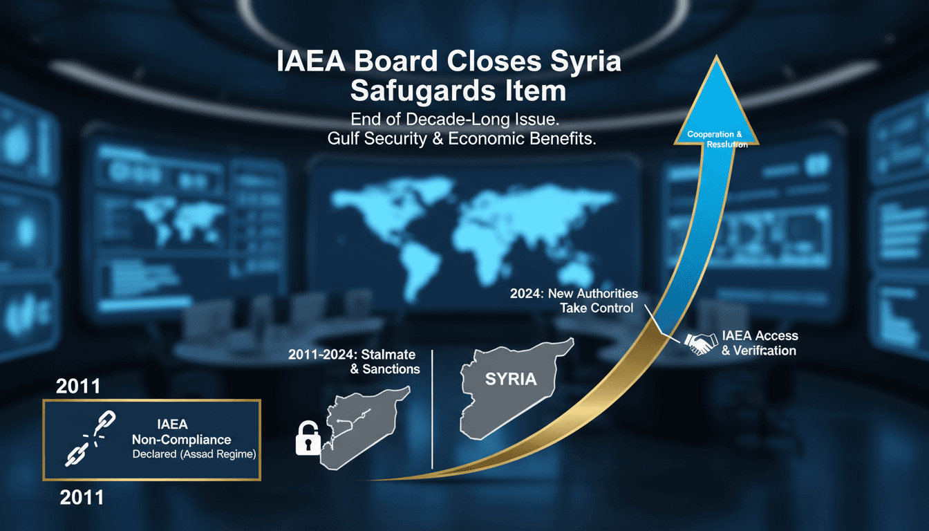 IAEA Board Closes Syria Safeguards Item Following Cooperation with New Authorities