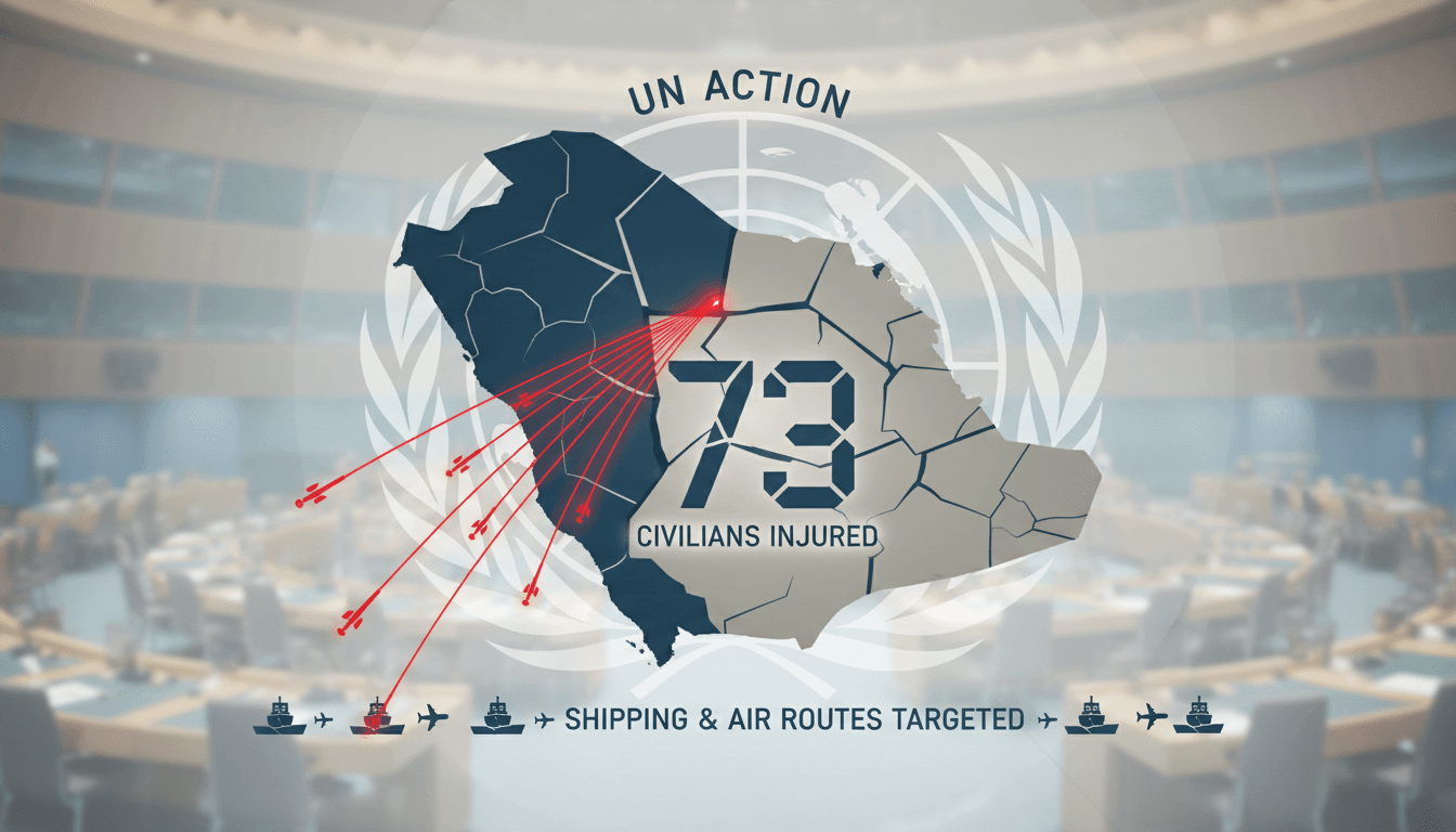 A map illustrating the Red Sea and Bab Al-Mandab Strait, highlighting the impact of Houthi attacks on Saudi Arabia.