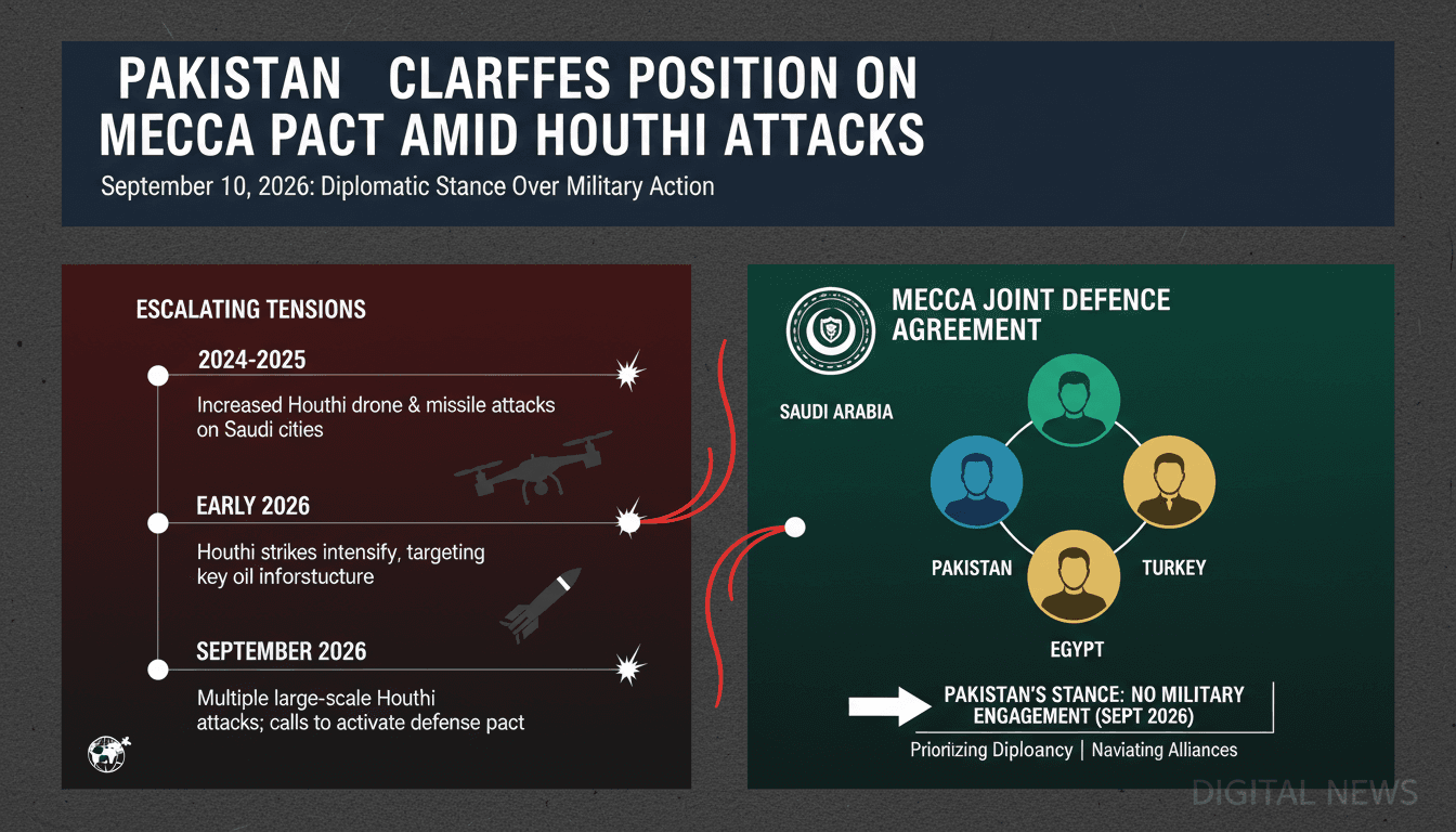 Pakistan Confirms No Military Action Under Mecca Pact Amid Houthi Attacks on Saudi Arabia