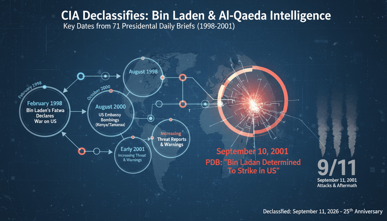 CIA Declassifies 71 Presidential Daily Briefs on Bin Laden and Al-Qaeda