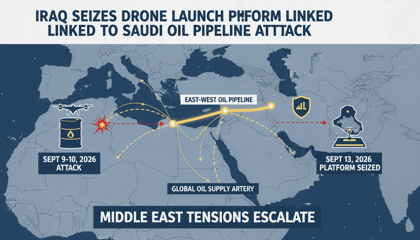 A map illustrating the East-West Pipeline's route and its importance to global oil supply.