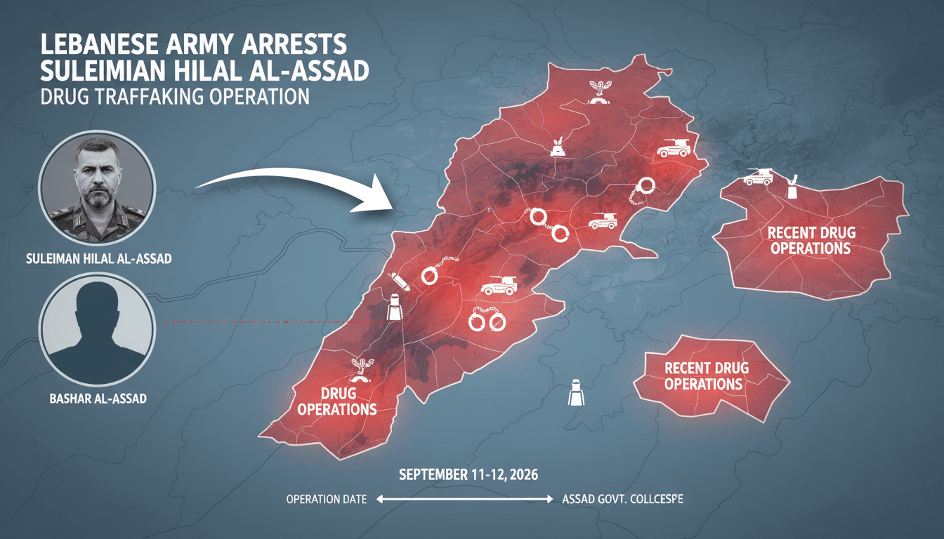 Lebanese Army Arrests Suleiman Hilal al-Assad in Drug Trafficking Operation