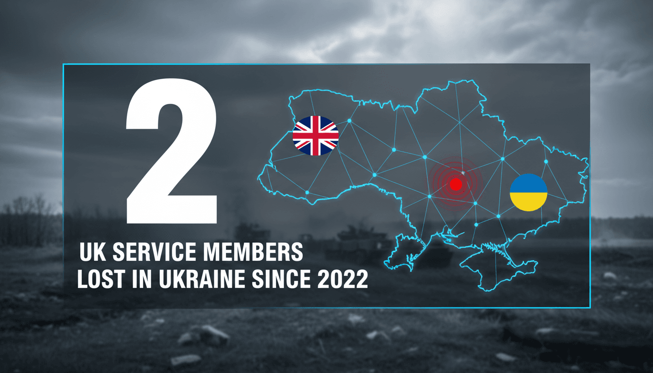 A map of Ukraine highlighting military presence and incidents involving UK armed forces.