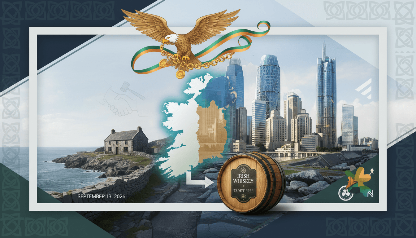 A visual representation of Trump's endorsement of Irish unification, highlighting economic and cultural implications.