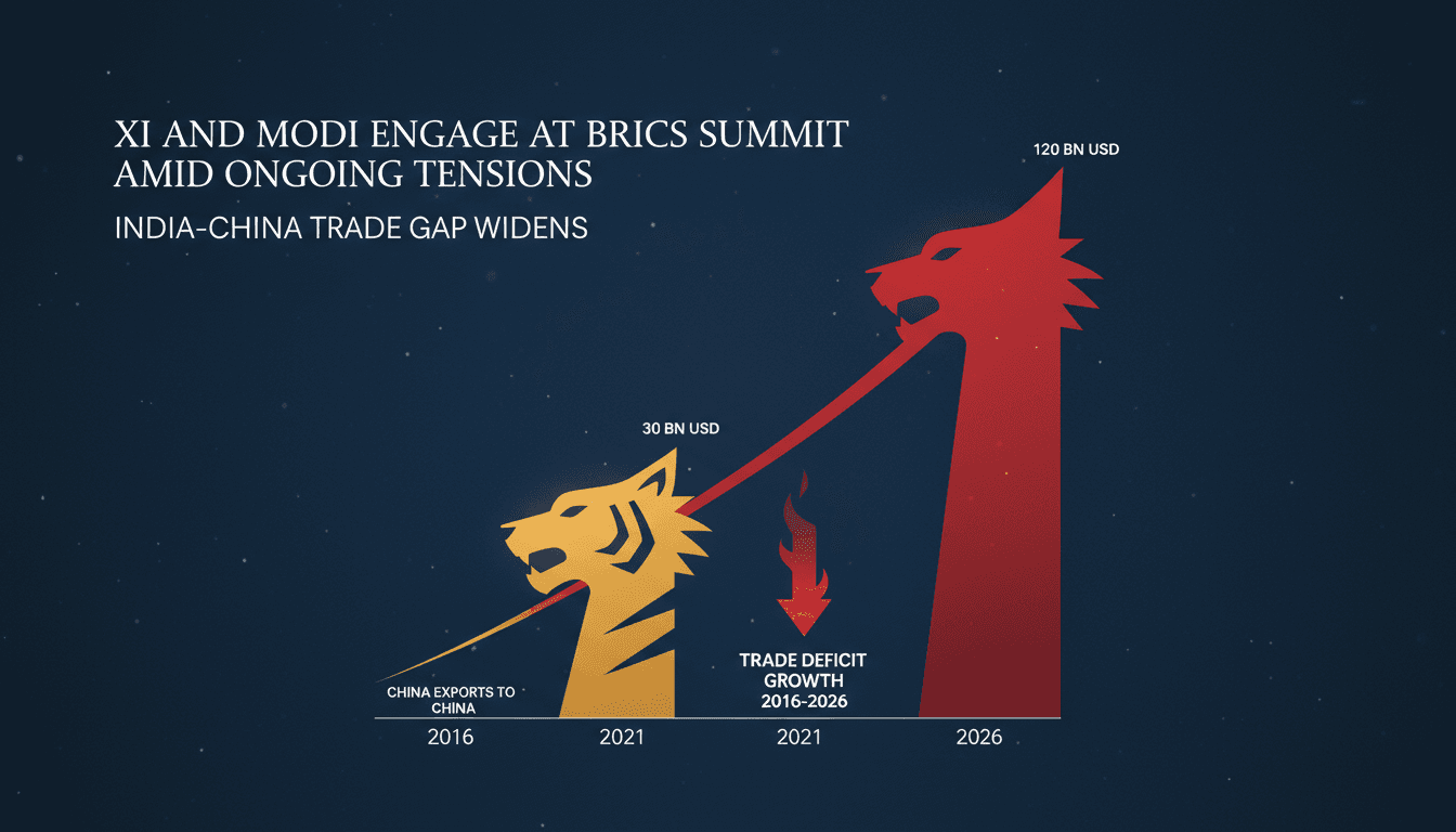 Xi and Modi Engage at BRICS Summit Amid Ongoing Tensions