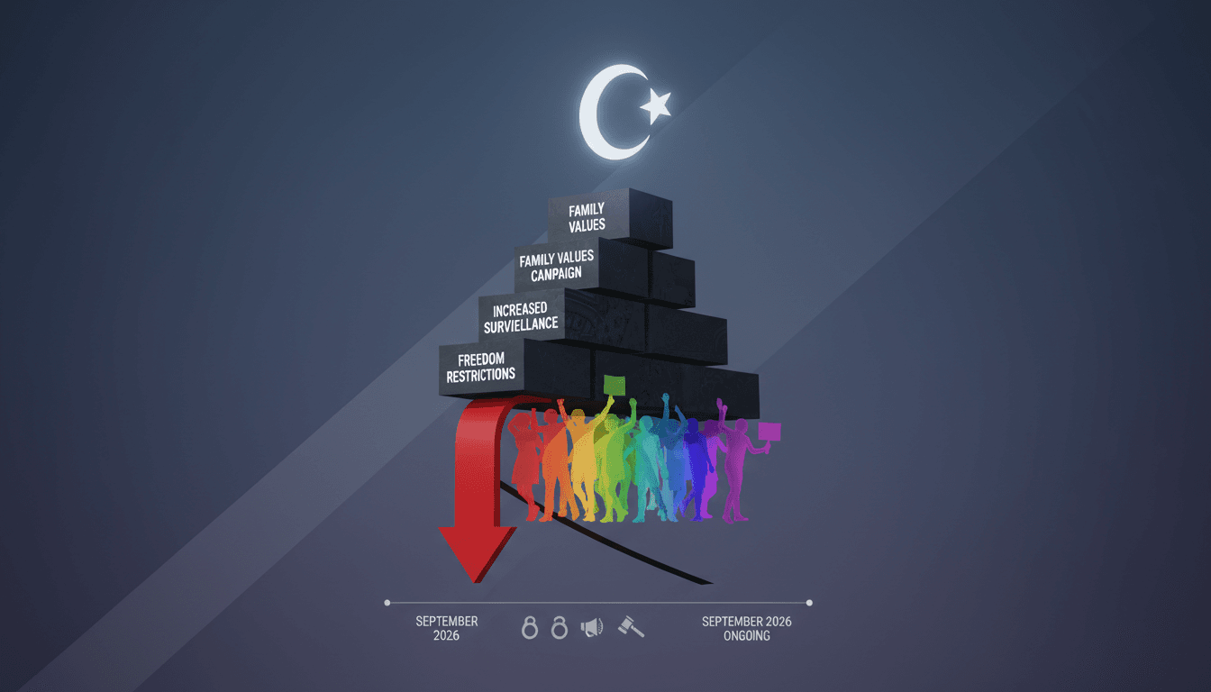 Infographic showing the impact of Turkey's crackdown on LGBTQ+ rights and its cultural implications.