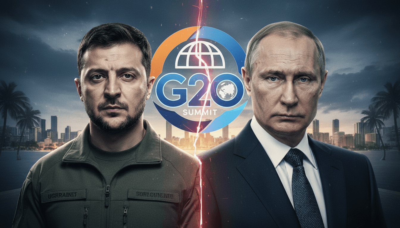 Zelensky Expresses Willingness to Meet Putin at G20 Summit as Kremlin Rejects Proposal