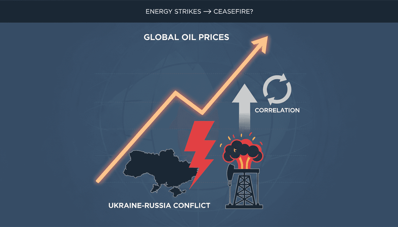 Infographic illustrating the impact of the Ukraine-Russia conflict on global oil prices and energy costs.