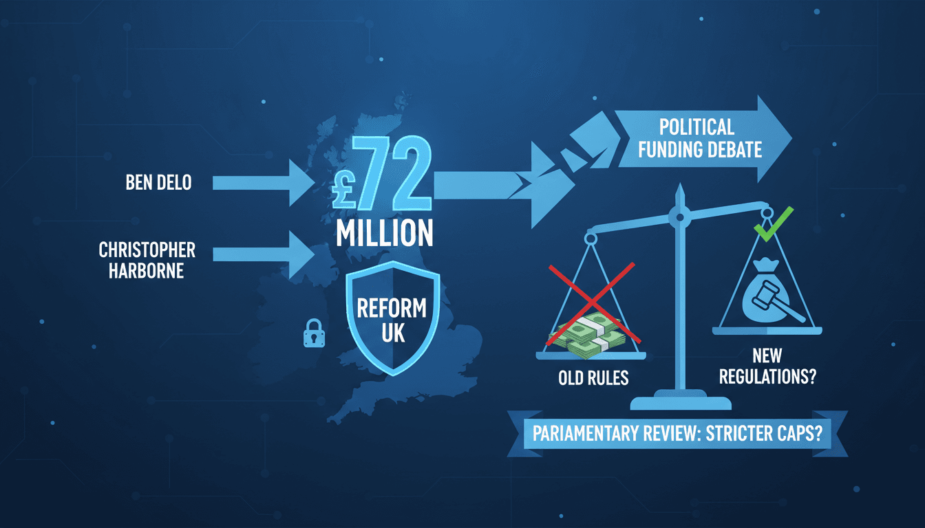 Reform UK Secures Record £72 Million Donations Sparking Political Funding Debate
