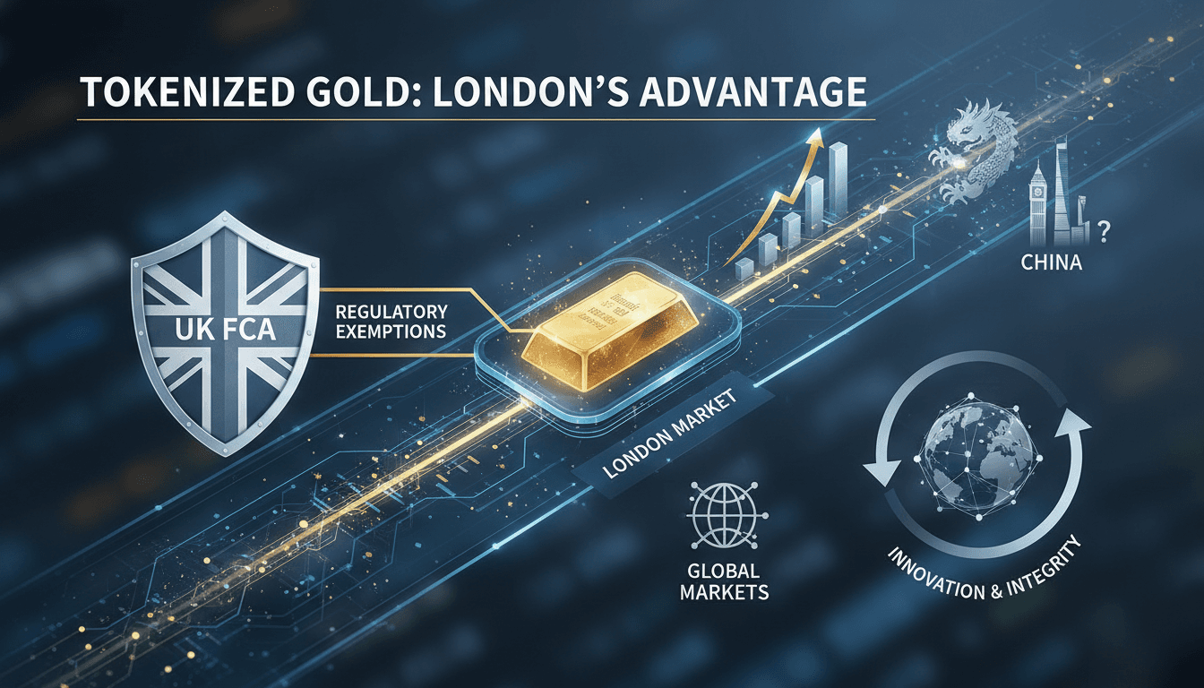 An infographic showing the impact of tokenized gold regulations on global trading markets.