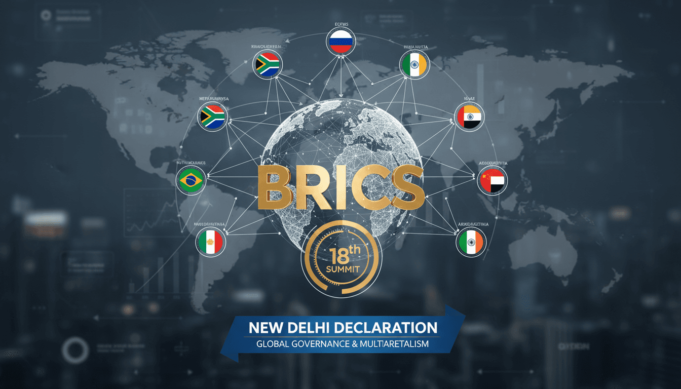 Infographic showing BRICS expansion and its impact on global trade dynamics.