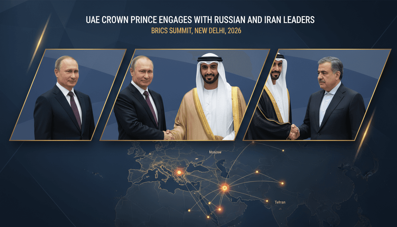 UAE Crown Prince Engages with Russian and Iranian Leaders at BRICS Summit