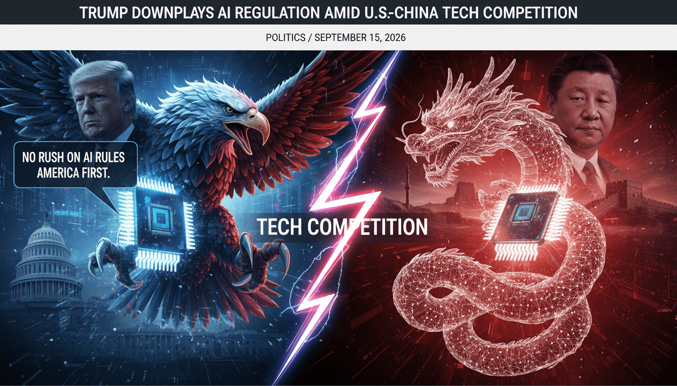 Trump Downplays AI Regulation Amid U.S.-China Tech Competition