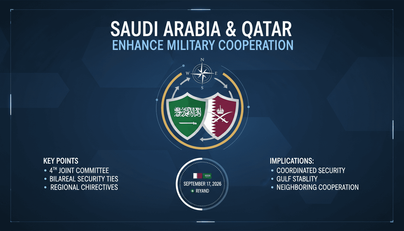 Saudi Arabia and Qatar Enhance Military Cooperation Through Joint Committee Meeting