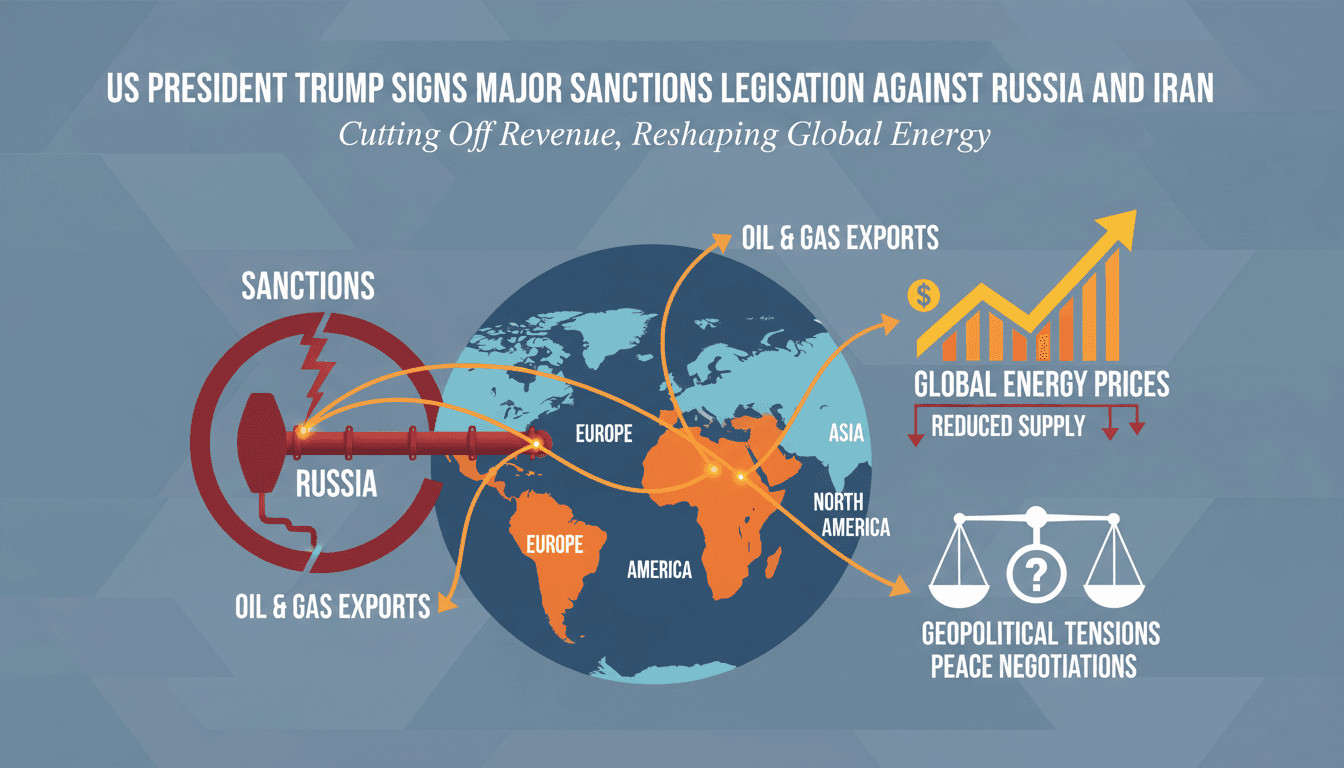 US President Trump Signs Major Sanctions Legislation Against Russia and Iran