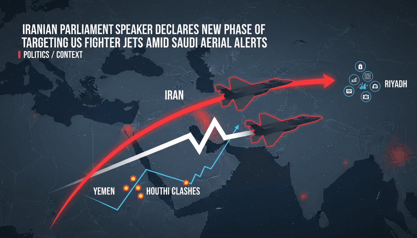 Iranian Parliament Speaker Declares New Phase of Targeting US Fighter Jets Amid Saudi Aerial Alerts