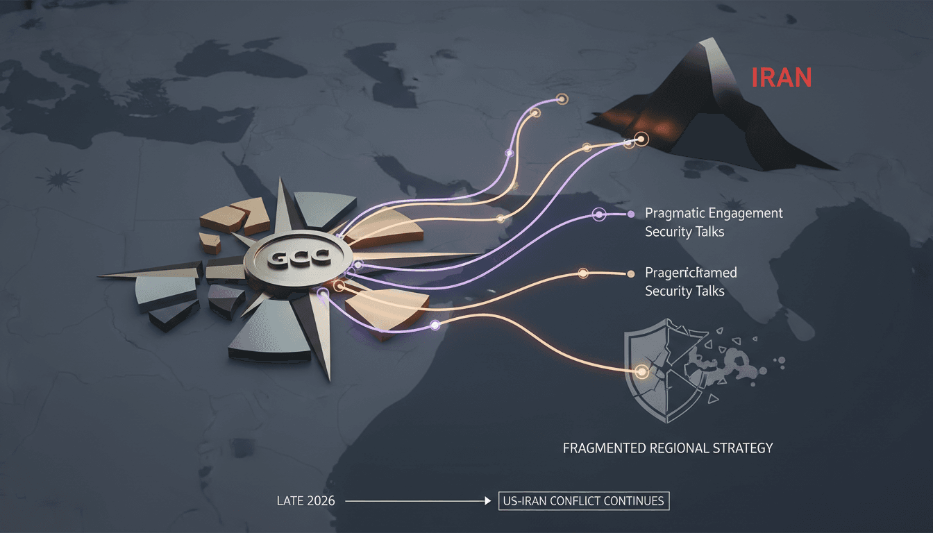 A map showing Gulf Arab states and Iran, highlighting diplomatic channels and security concerns.