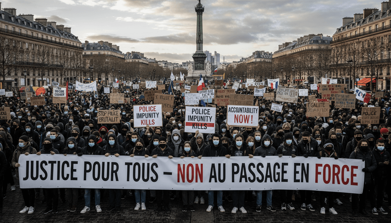 Nationwide Protests Erupt in France Against Police Firearm Presumption Bill