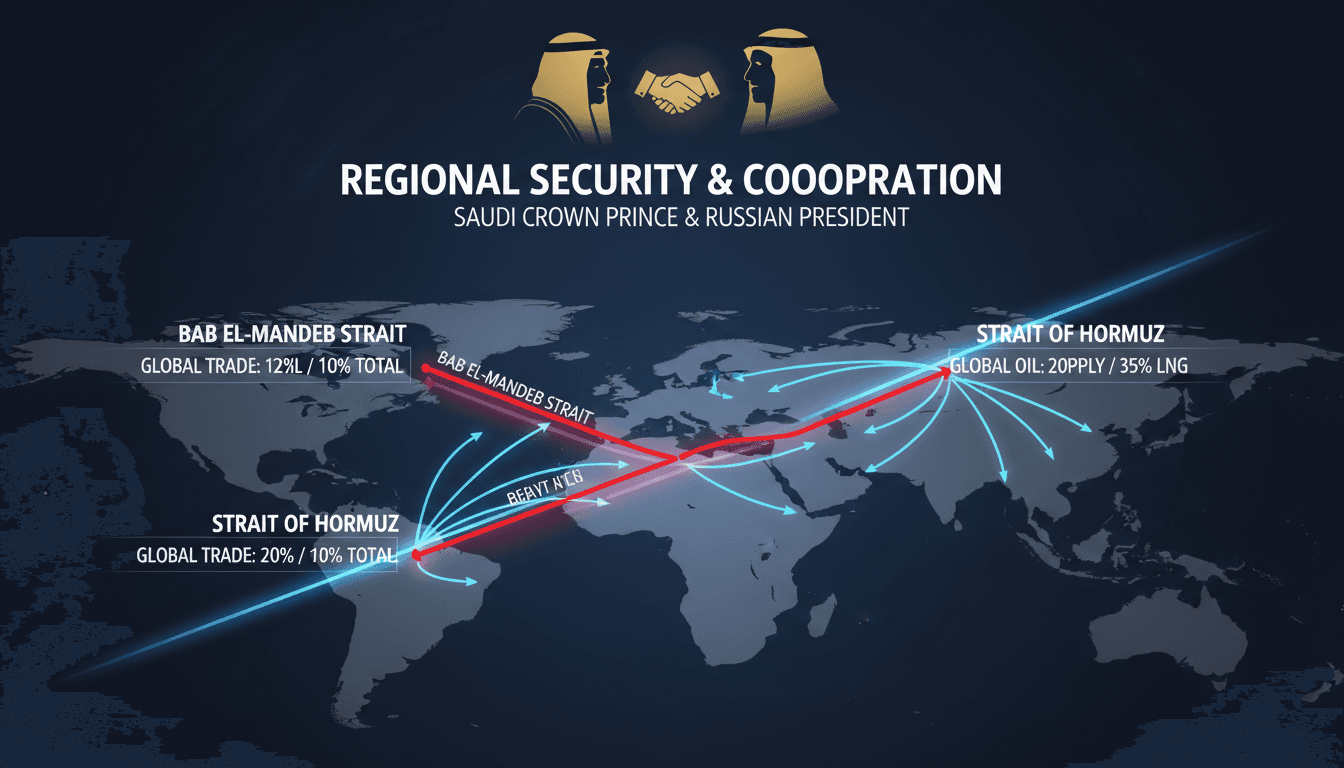 Infographic showing key international waterways and their significance for global trade and security.