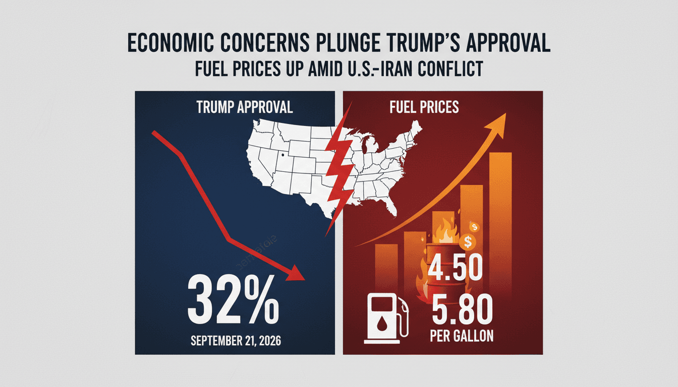 Trump's Approval Rating Falls to Historic Low of 32% Amid Economic Concerns