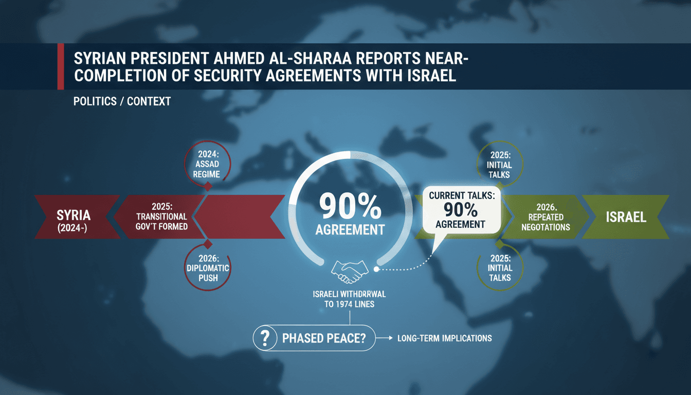 Syrian President Ahmed al-Sharaa discusses Israel negotiations at UN event.