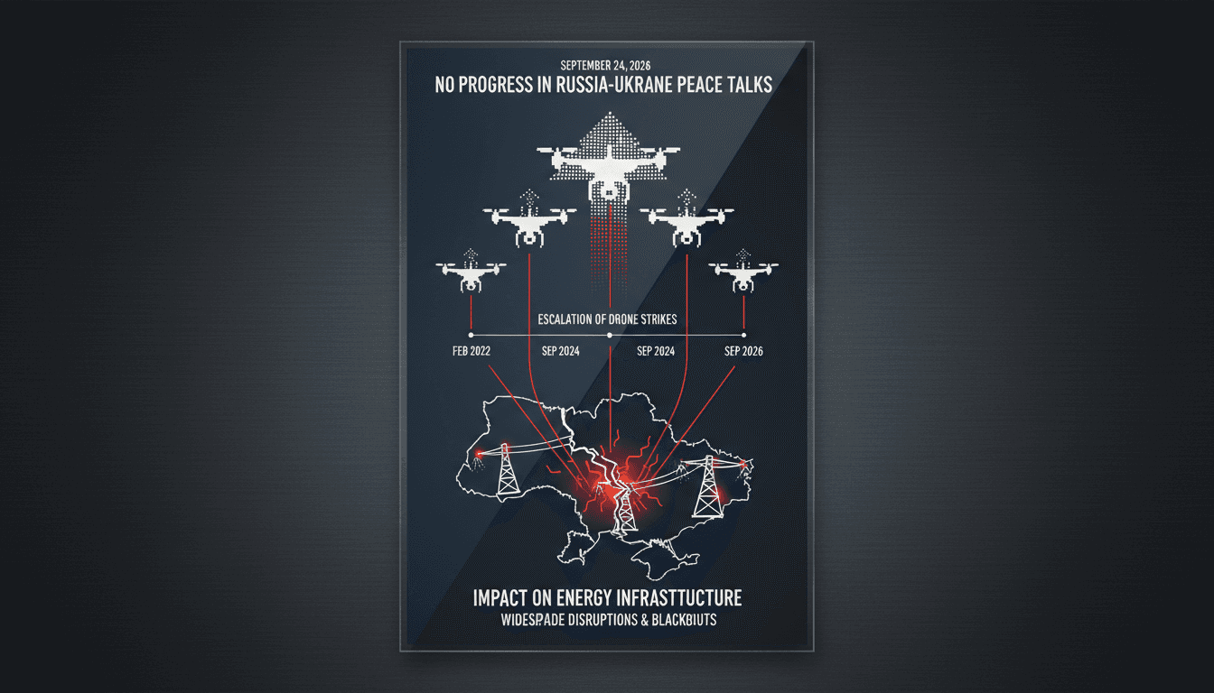 Infographic depicting the escalation of the Russia-Ukraine conflict and its impact on energy infrastructure.