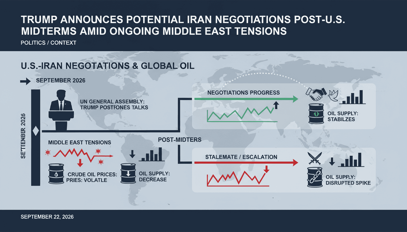Trump Announces Potential Iran Negotiations Post-U.S. Midterms Amid Ongoing Middle East Tensions