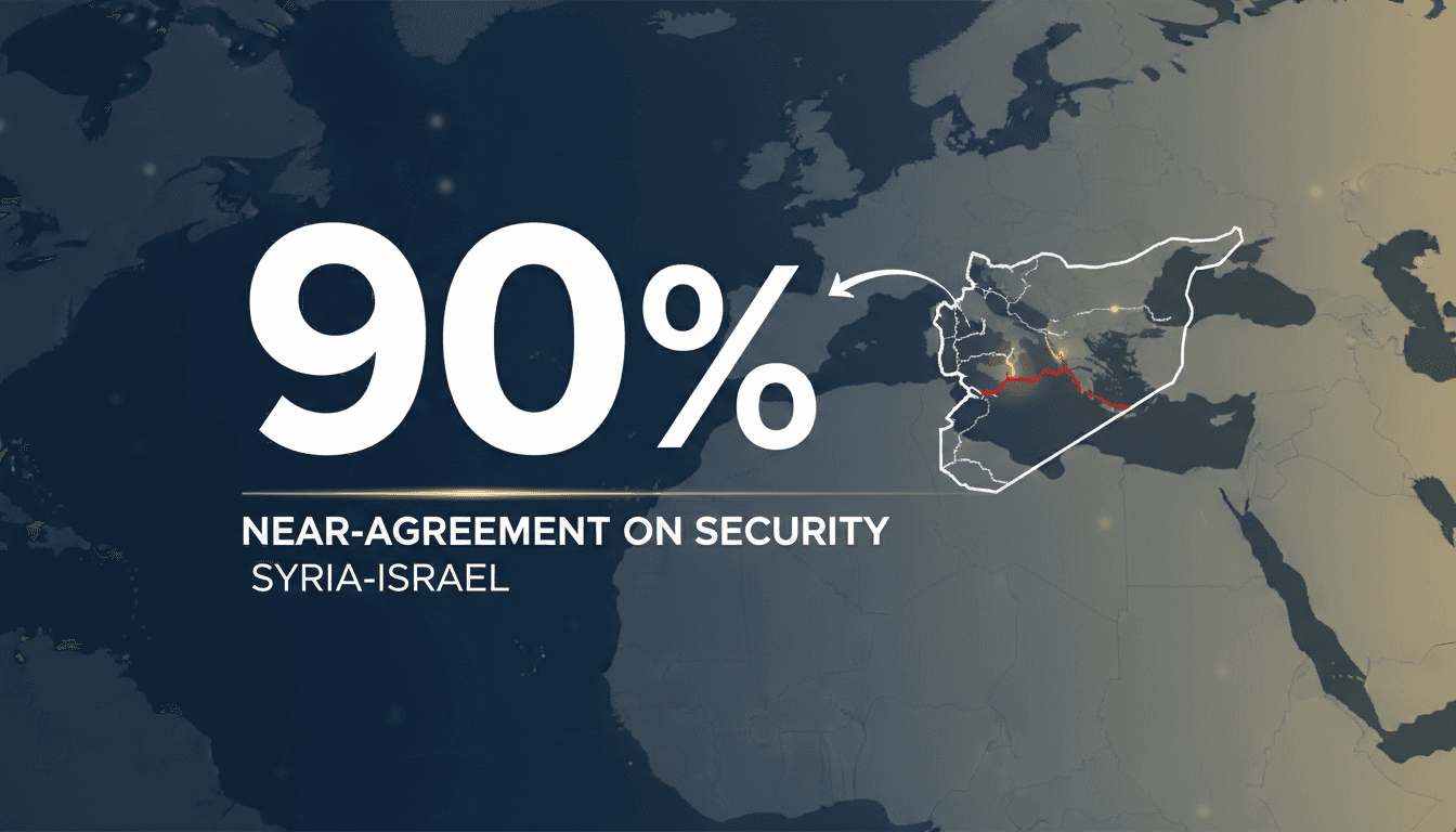 Syrian President Reports Near-Agreements with Israel on Security Arrangements