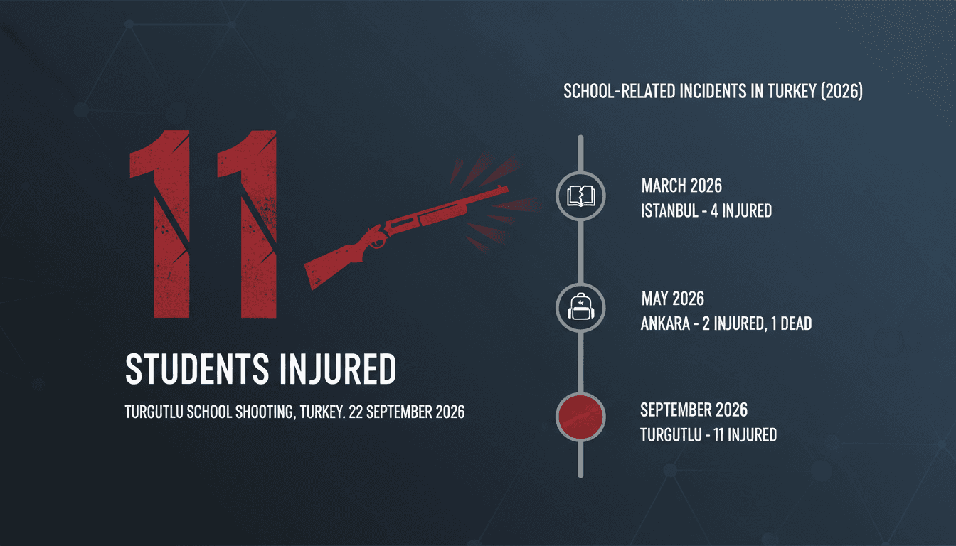 Eleven Students Injured in Turgutlu School Shooting in Turkey