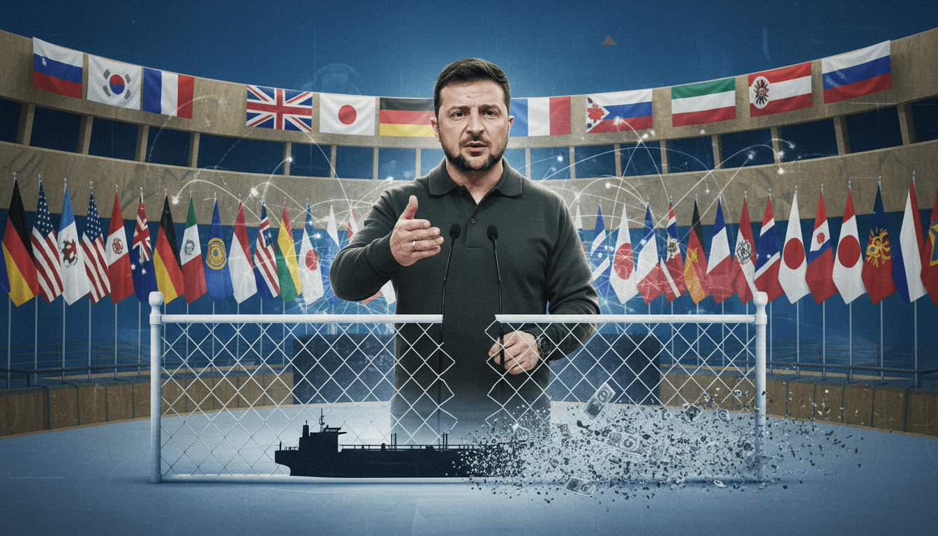 Zelenskyy Calls for Trade Restrictions on Russia at UNGA to Undermine War Efforts
