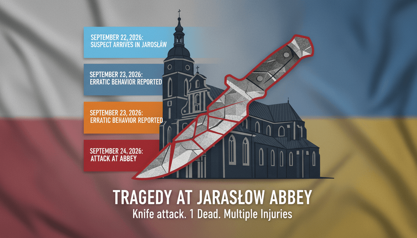 Knife attack at Polish Benedictine abbey results in one death and multiple injuries