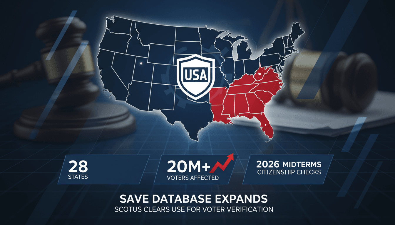 US Supreme Court Allows Trump Administration to Use Expanded SAVE Database for Voter Citizenship Verification