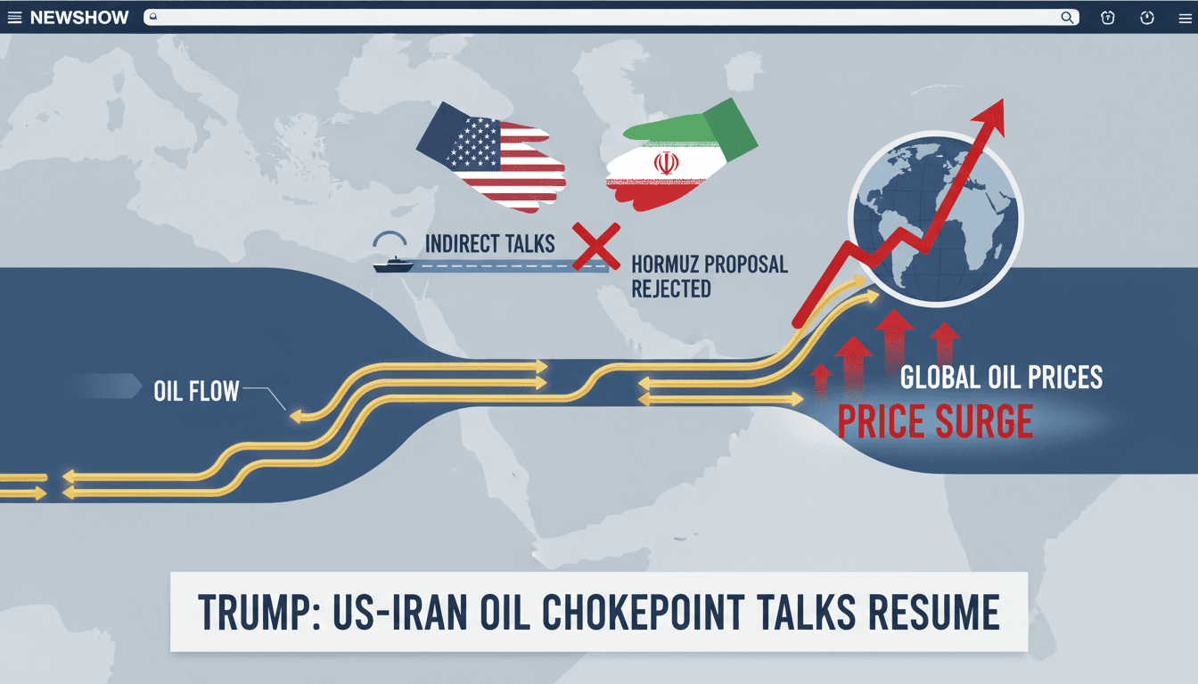 Infographic showing oil flow through the Strait of Hormuz and its impact on global prices.