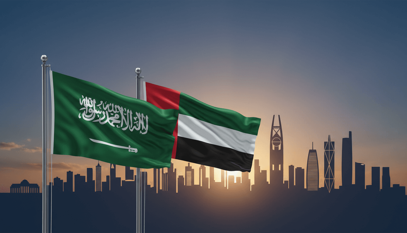 Saudi Defense Minister Khalid bin Salman and UAE Deputy President Mansour bin Zayed meet in Riyadh to discuss regional cooperation.