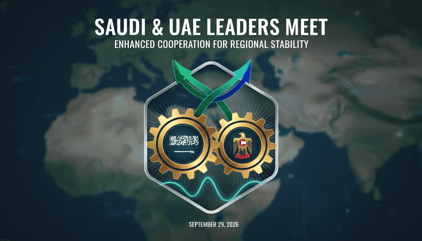 Saudi Defense Minister and UAE Vice President meeting in Riyadh, emphasizing cooperation and regional stability.