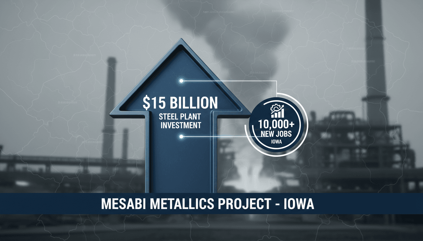 Trump Unveils $15 Billion Steel Plant Project in Iowa