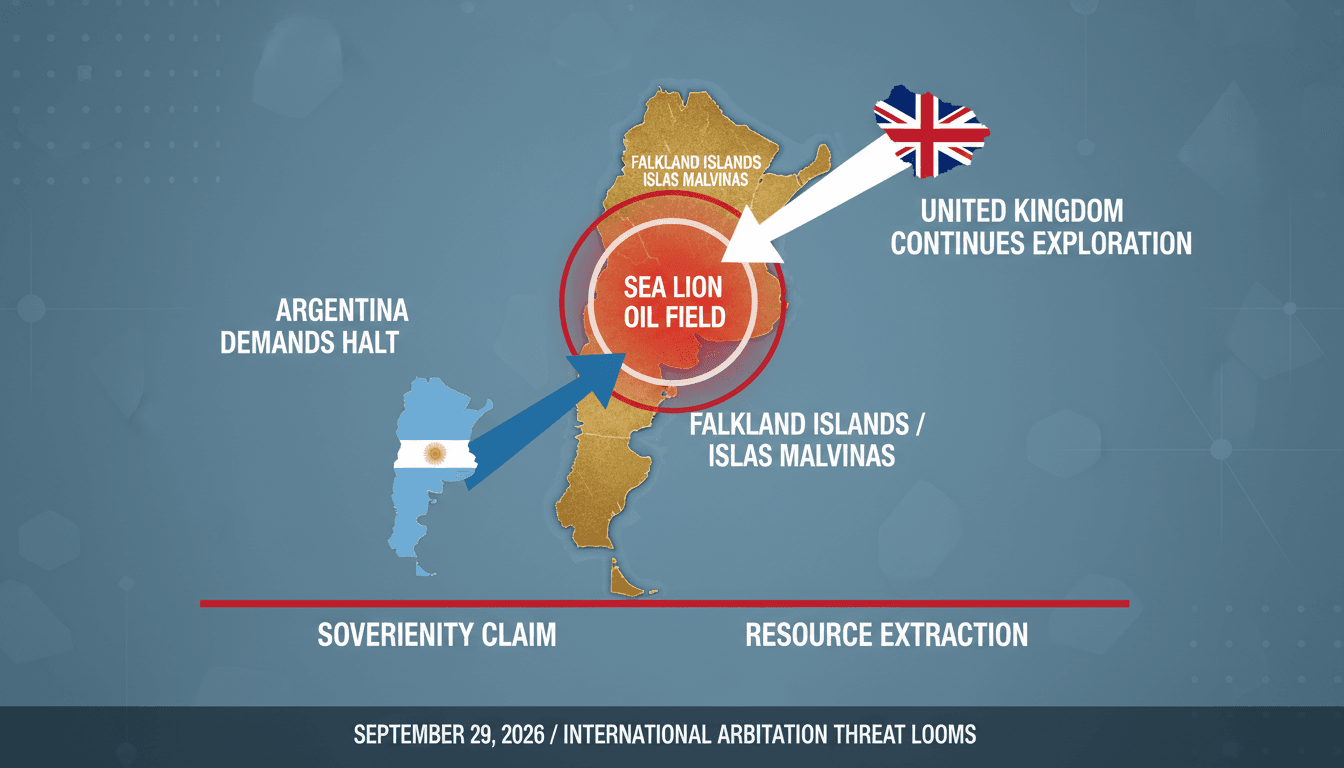 Argentina Demands UK Halt Oil Exploration in Falkland Islands Dispute