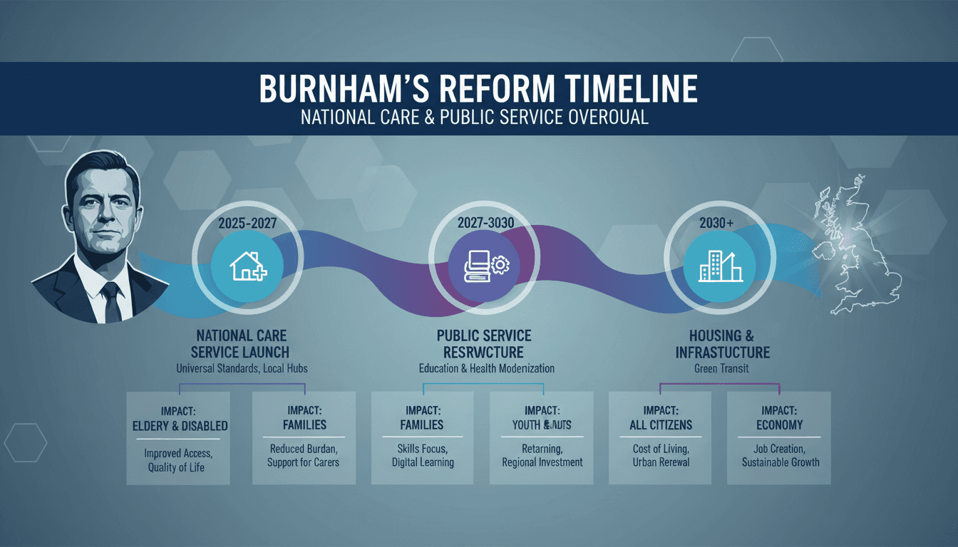 Andy Burnham Unveils Ambitious Reforms at Labour Conference as New Prime Minister