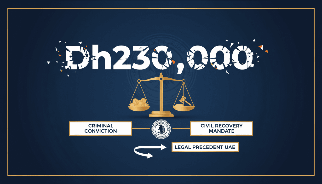 Abu Dhabi Court Orders Repayment of Dh230,000 in Embezzlement Case