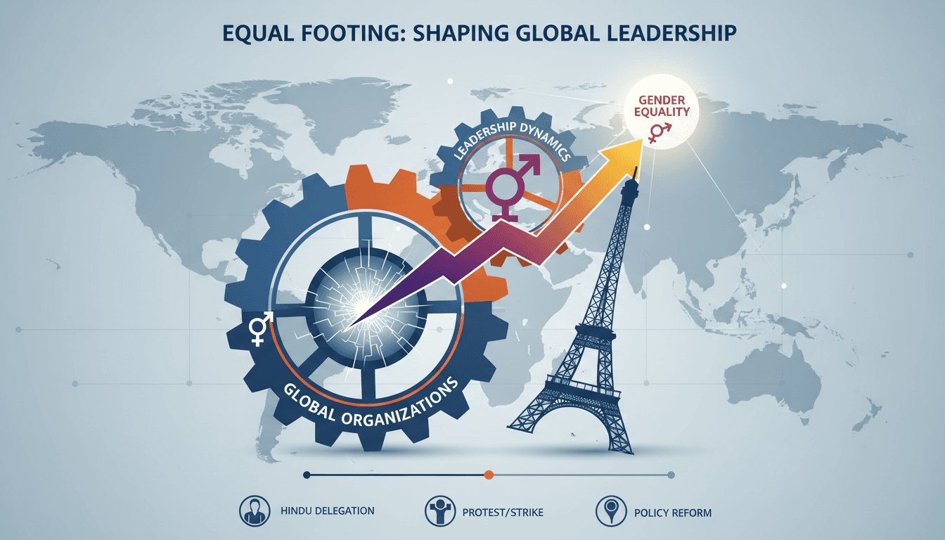 Infographic showing the impact of gender equality on leadership dynamics in organizations.
