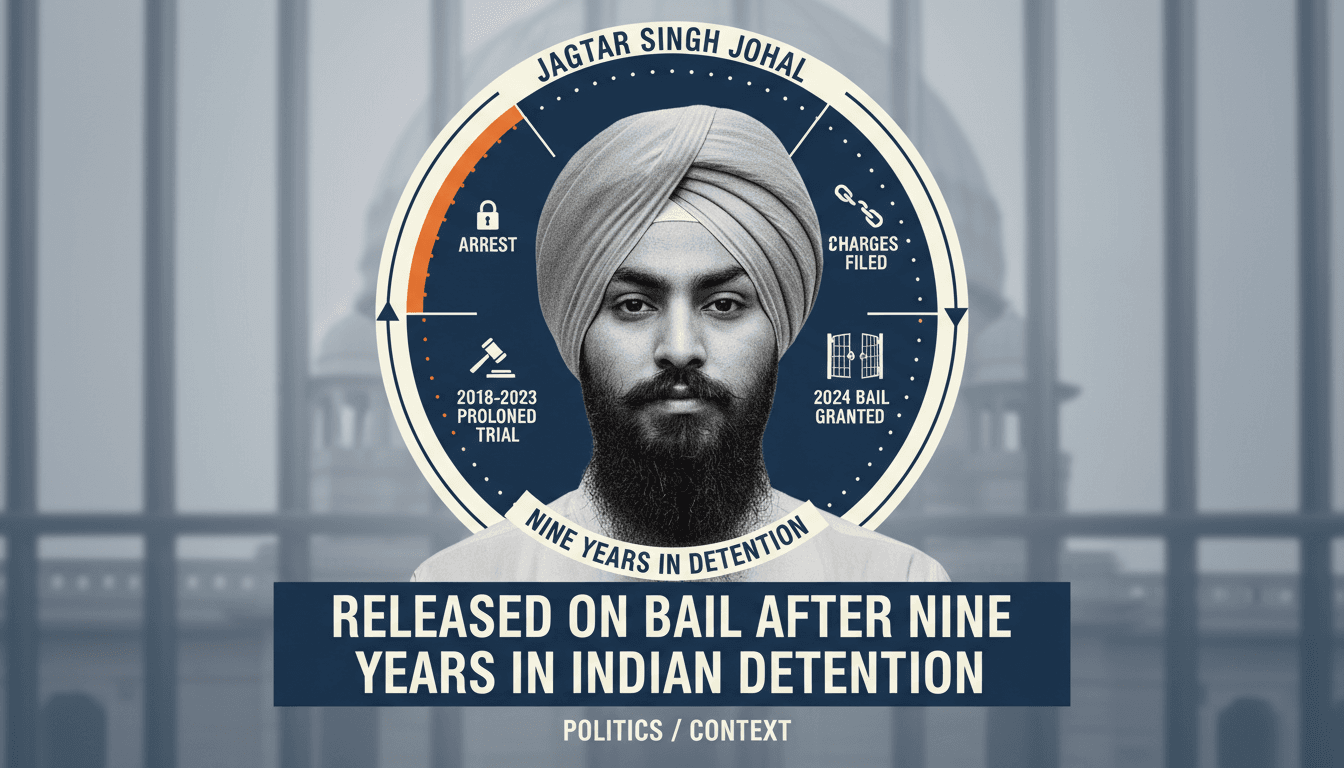 Jagtar Singh Johal's release from Indian detention after nine years, highlighting international legal issues.