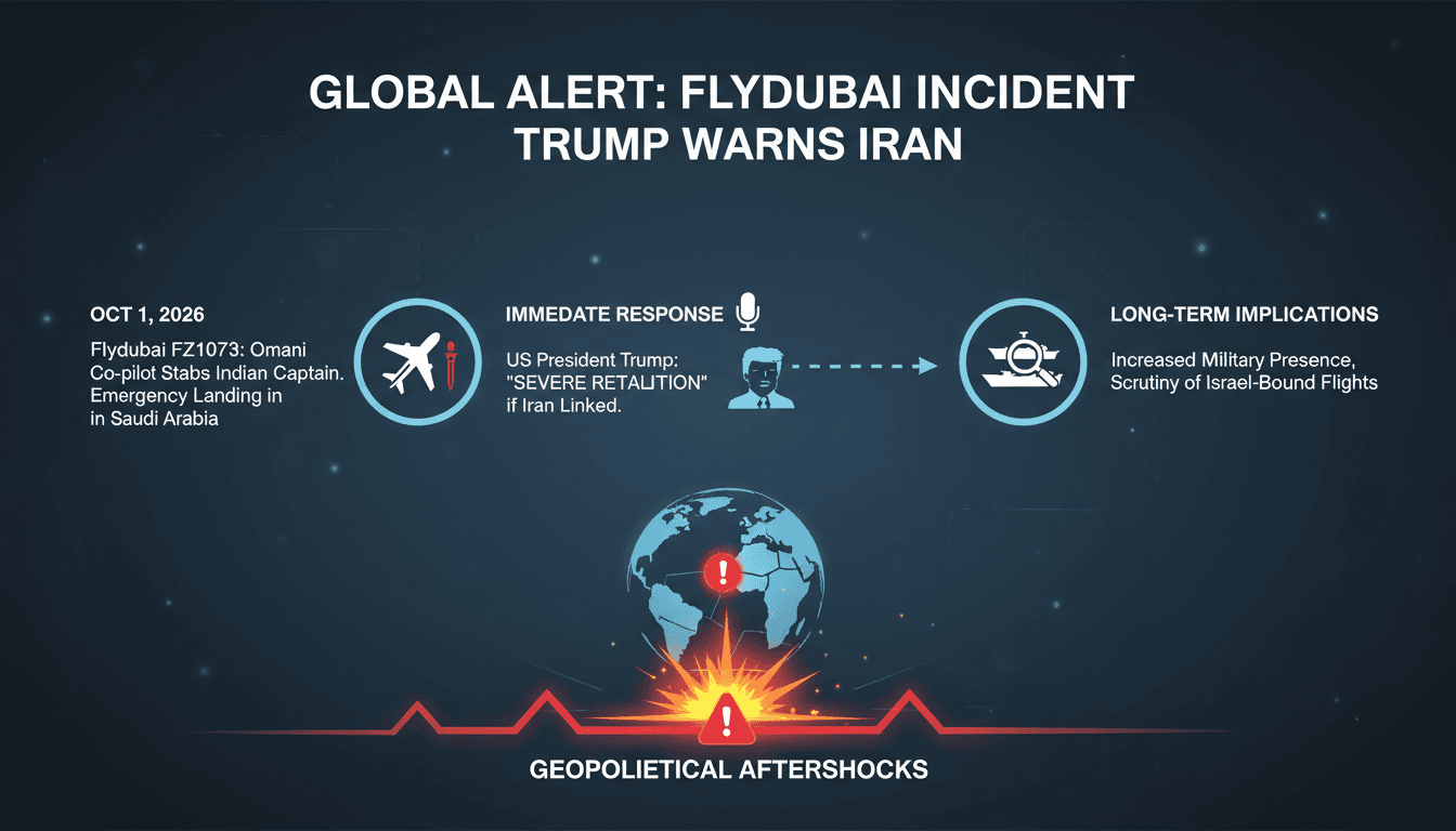 Trump Threatens Iran Over Flydubai Incident Involving Stabbing of Indian Captain