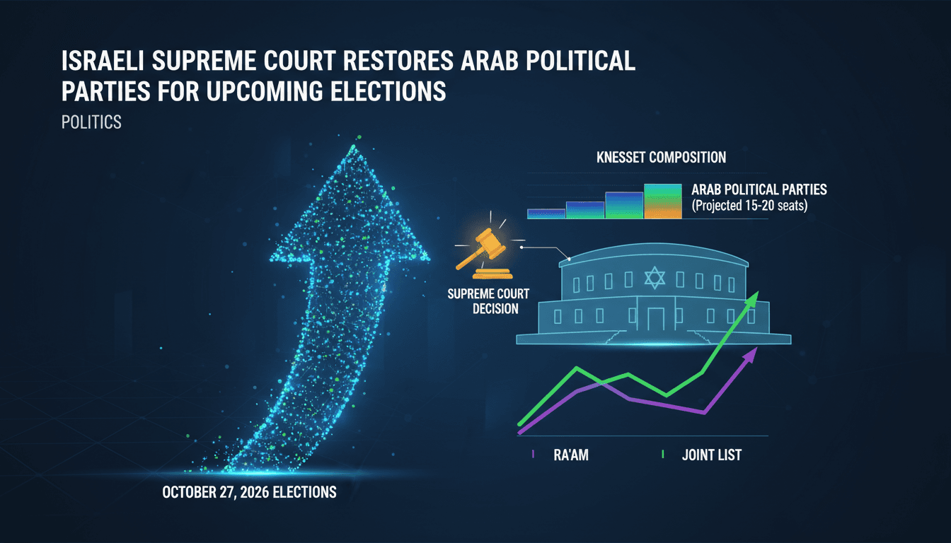 Arab political parties reinstated by Israeli Supreme Court for elections