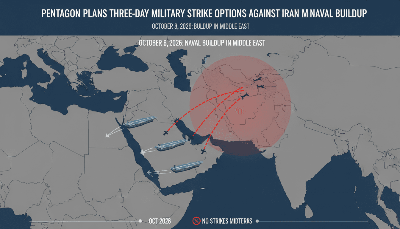 A visual representation of U.S. aircraft carriers deployed in the Middle East amid rising tensions with Iran.