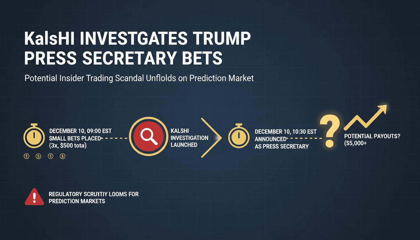 Kalshi Investigates Potential Insider Trading on Trump Press Secretary Appointment