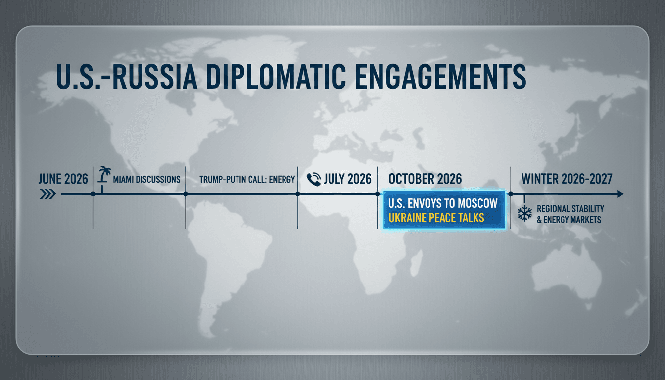 U.S. envoys Witkoff and Kushner preparing for a diplomatic visit to Moscow to discuss Ukraine peace talks.