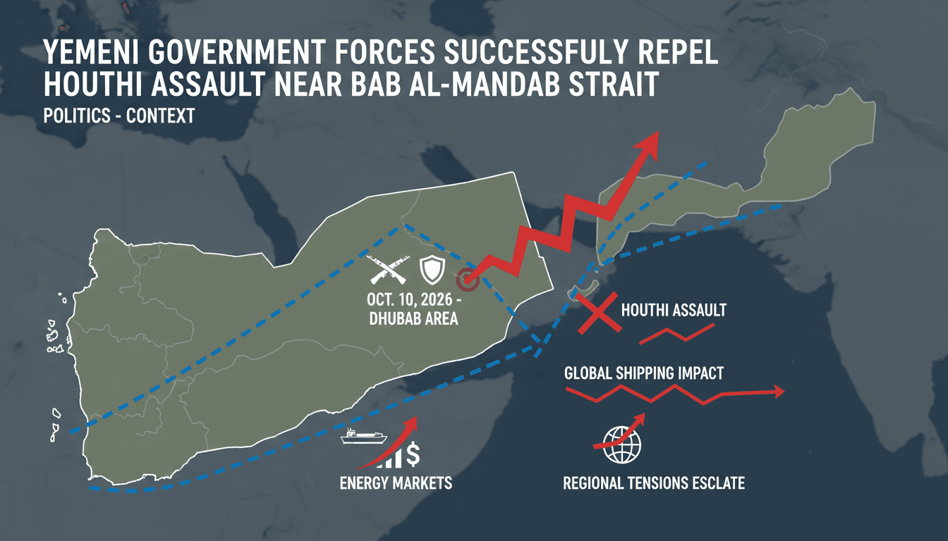 Map of Bab Al-Mandab Strait showing military engagement and shipping routes affected by the Yemen conflict.