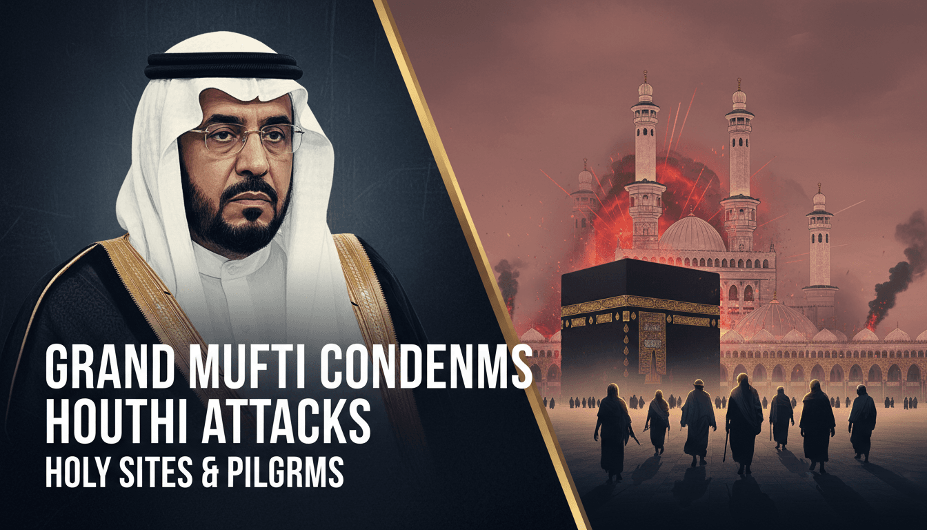 Grand Mufti Sheikh Dr. Saleh bin Fawzan Al-Fawzan condemning Houthi attacks on holy sites in Saudi Arabia.