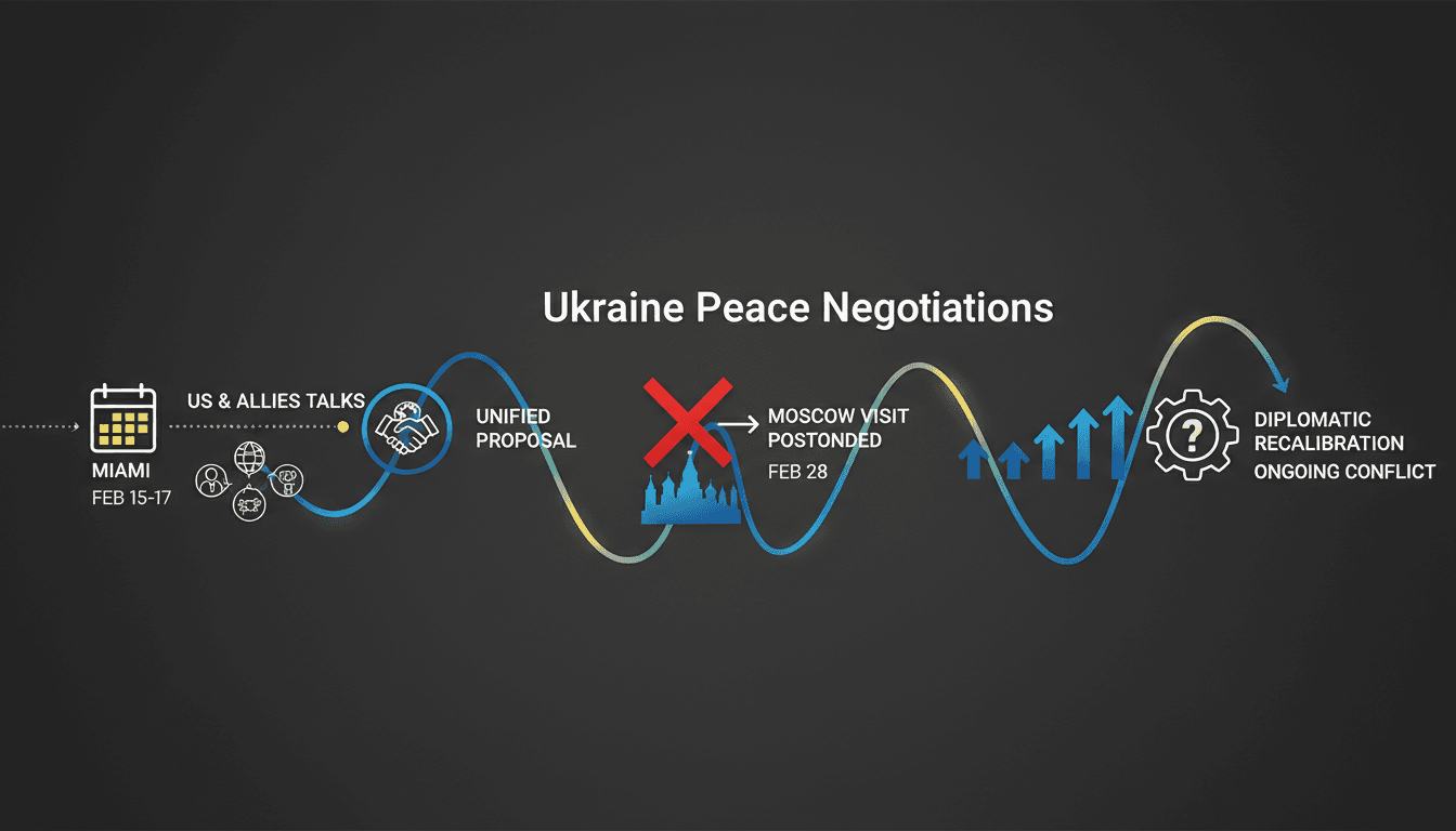 US envoys Witkoff and Kushner discussing Ukraine peace proposal, highlighting diplomatic efforts in Moscow.