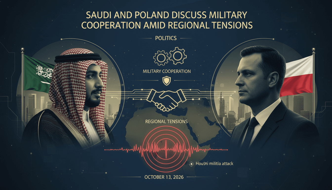 Saudi Defense Minister and Polish counterpart discussing military cooperation and regional security in a phone call.
